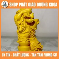 Tượng ngài Di Lặc Bồ Tát cầm hồ lô cao 13cm-nhiều mẫu có hoả tốc