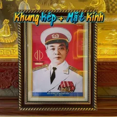 Khung Khung ảnh Bác Giáp ( khung mặt kính ) đủ kích thước  có hoả tốc