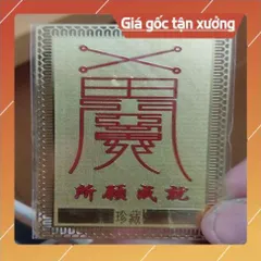 kim bài linh phù bồ đề đạt ma HÀNG CAO CẤP, có hoả tốc