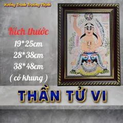 Khung Tranh THẦN TỬ VI - có khung  có hoả tốc
