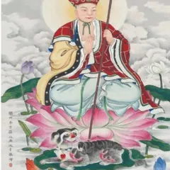 Tranh Địa Tạng Vương Bồ Tát ( có khung ) KT19*25cm 28*38cm và 38*48cm DƯƠNG KHOA SHOP