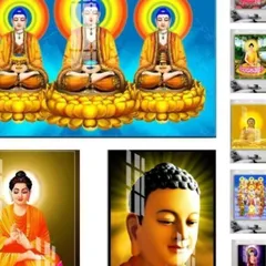 Tranh phật quan thế âm ( có khung ) KT 19*25cm - 28*38cm và 38*48cm DƯƠNG KHOA SHOP