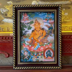 Khung Tranh MẬT TÔNG JAMBALA -có khung (KT 19*25cm,28*38cm,38*48cm)  có hoả tốc