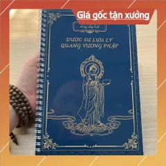 Vở Chép Kinh Dược Sư In Chữ Mờ Cao Cấp, Sổ Chép Kinh Dược Sư