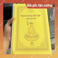 Vở Chép Kinh Địa Tạng In Mờ ( Tâm An)+ Bút CÓ HOẢ TỐC