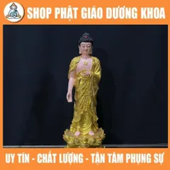 Tôn Tượng Tam Thánh Tây Phương Đứng 40cm Vàng NHỦ ĐẸP