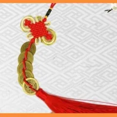 Chuỗi đồng xu Ngũ Đế phong thủy chiêu tài rước lộc may mắn, dây xu ngũ đế - xâu 5 xu  DƯƠNG KHOA SHOP DƯƠNG KHOA SHOP