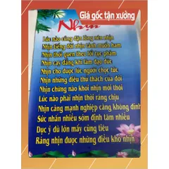 GIEO DUYÊN TRANH CUỘN  PHẬT GIÁO THỜ HOẶC TRANG TRÍ 40CM X 60CM - MẪU NGẪU NHIÊN - 9K PHÍ SÀN