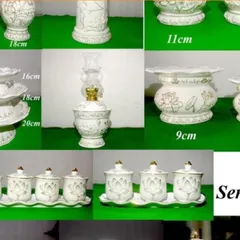 Ly nước thờ cúng bàn thờ hoa sen trắng có 3 cỡ cực đẹp
