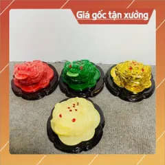 Tượng Cóc Thiền Thừ Phong Thuỷ Ngậm Đồng Tiền có hoả tốc