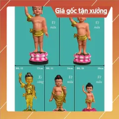 Tượng Phật Đản Sanh nhiều size nhiều mẫu