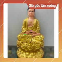 Bộ Tây Phương Tam Thánh, Tam Thế Phật, A Di Đà, Quan Âm, Đại Thế Chí chất liệu poly cao 30cm🌼🌼 có hoả tốc