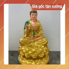 Bộ Tây Phương Tam Thánh, Tam Thế Phật, A Di Đà, Quan Âm, Đại Thế Chí chất liệu poly cao 30cm🌼🌼 có hoả tốc
