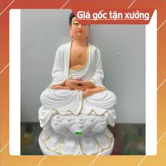 Bộ Tây Phương Tam Thánh, Tam Thế Phật, A Di Đà, Quan Âm, Đại Thế Chí chất liệu poly cao 30cm🌼🌼 có hoả tốc
