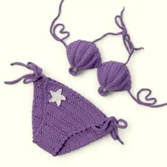 Bikini len cho bé mẫu sò