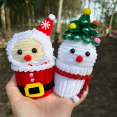 Chậu Noel kẽm nhung.Ông già Noel,người tuyết.