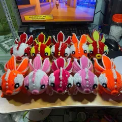 Lồng đèn cá kẽm nhung handmade