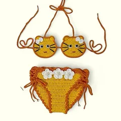 Bikini len cho bé. Bikini handmade 2/2 (hàng sẵn,ảnh thật)