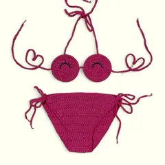 Bikini len cho bé. Bikini handmade 2/2 (hàng sẵn,ảnh thật)