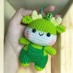 Rồng móc khóa bằng len Handmade