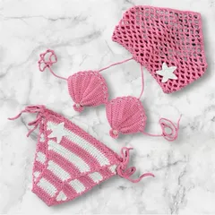 Bikini len cho bé. Bikini kèm khăn đội đầu nhiều mẫu