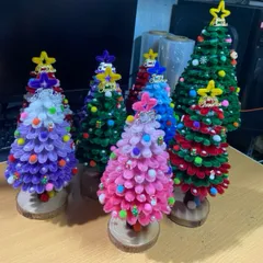 Cây thông noel kẽm nhung handmade(ảnh thật) cây hoàn thiện
