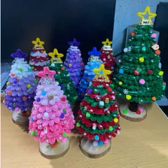 Cây thông noel kẽm nhung handmade(ảnh thật) cây hoàn thiện