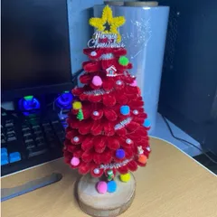 Cây thông noel kẽm nhung handmade(ảnh thật) cây hoàn thiện