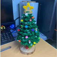 Cây thông noel kẽm nhung handmade(ảnh thật) cây hoàn thiện