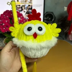 Lồng đèn bé gà kẽm nhung. sản phẩm hoàn chỉnh