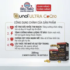 Viên uống hỗ trợ tim mạch y Ultra CoQ10 200mg - Tăng năng lượng & chống lão hóa
