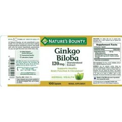 Viên uống bổ não Nature's Bounty Ginkgo Biloba 60mg 60 viên _SmallFamily