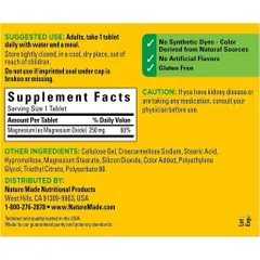 Viên Uống Bổ Sung Magnesium 250mg ( magie) Nature Made - Hỗ Trợ Cơ Bắp, Tim Mạch & Hệ Thần Kinh Khỏe Mạnh _SmallFamily