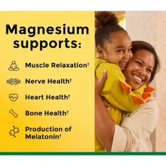 Viên Uống Magie Hữu Cơ Nature Made Magnesium Glycinate 200mg (60 Viên) - Hỗ Trợ Ngủ Ngon, Giảm Căng Thẳng _SmallFamily
