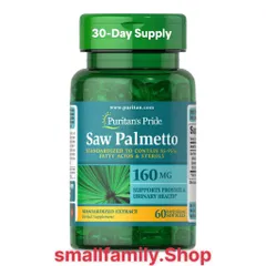 Viên Uống Hỗ Trợ Tuyến Tiền Liệt Saw Palmetto Puritan's Pride 160mg (60 Viên)