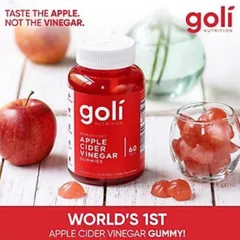 [Date 9/22] Kẹo Dẻo Giấm Táo Giảm Cân GOLI Apple Cider Vinegar Gummies 60 v - Small Family 826936