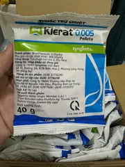 Thuốc diệt chuột Klerat gói nhỏ 40g (Không cần trộn mồi) hiệu quả ngay sau 1 lần đặt