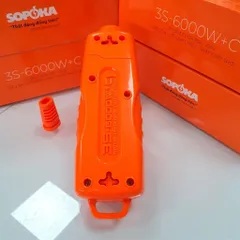 Ổ cắm điện SOPOKA lõi sứ chống cháy siêu chịu tải 6000W , Ổ cắm không dây 3 , 4 , 6 cửa đa năng