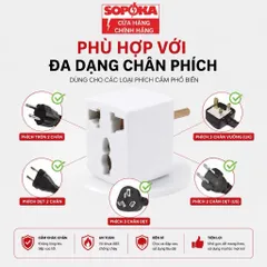 Đầu nối đa năng chuyển nguồn SOPOKA P6A, P7 chịu nhiệt chống cháy