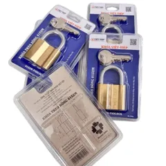 Ổ Khóa VIỆT TIỆP Đồng Thau (Hàng Chính Hãng) - Khóa Chống Cắt - Khóa Bằng Chìa Cao Cấp