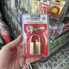 Ổ Khóa VIỆT TIỆP Đồng Thau (Hàng Chính Hãng) - Khóa Chống Cắt - Khóa Bằng Chìa Cao Cấp