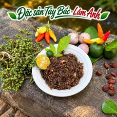Muối Chẩm Chéo Giã Tay, Gia Vị Chấm Đặc Sản Dân Tộc Thái (250G) Chấm Hoa Quả, Thịt Cá, Ướp Đồ Nướng, Sốt Chấm Thơm Ngon