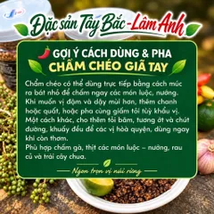 Muối Chẩm Chéo Giã Tay, Gia Vị Chấm Đặc Sản Dân Tộc Thái (250G) Chấm Hoa Quả, Thịt Cá, Ướp Đồ Nướng, Sốt Chấm Thơm Ngon