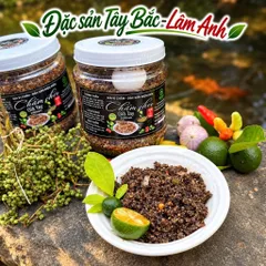Muối Chẩm Chéo Giã Tay, Gia Vị Chấm Đặc Sản Dân Tộc Thái (250G) Chấm Hoa Quả, Thịt Cá, Ướp Đồ Nướng, Sốt Chấm Thơm Ngon