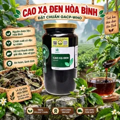 500Gr Cao Xạ Đen Hoà Bình Nguyên Chất Hỗ Trợ Thanh Nhiệt, Mát Gan, Ngủ Ngon, Thanh Lọc Cơ Thể