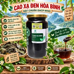 500Gr Cao Xạ Đen Hoà Bình Nguyên Chất Hỗ Trợ Thanh Nhiệt, Mát Gan, Ngủ Ngon, Thanh Lọc Cơ Thể