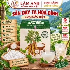 1Kg Bột Sắn Dây Ta Hòa Bình (LOẠI ĐẶC BIỆT) Nguyên Chất 100% – Tinh Bột Sắn Dây Tự Nhiên Pha Uống Thanh Mát, Nấu Chè