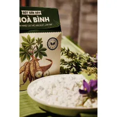 1Kg Bột Sắn Dây Ta Hòa Bình (LOẠI ĐẶC BIỆT) Nguyên Chất 100% – Tinh Bột Sắn Dây Tự Nhiên Pha Uống Thanh Mát, Nấu Chè