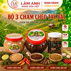 Chẩm Chéo Tây Bắc (2 Loại Khô Và Ướt) Gia Vị Chấm Đặc Sản Dân Tộc Thái – Chấm Hoa Quả Thịt Cá, Ướp Đồ Nướng, Sốt Chấm
