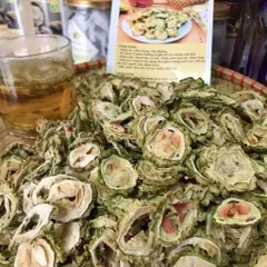 1Kg Mướp Đắng Rừng (Khổ Qua) Thái Lát Khô Sao Vàng Hạ Thổ, Pha Trà Thanh Mát, Hỗ Trợ Giải Nhiệt, Ổn Định Đường Cơ Thể